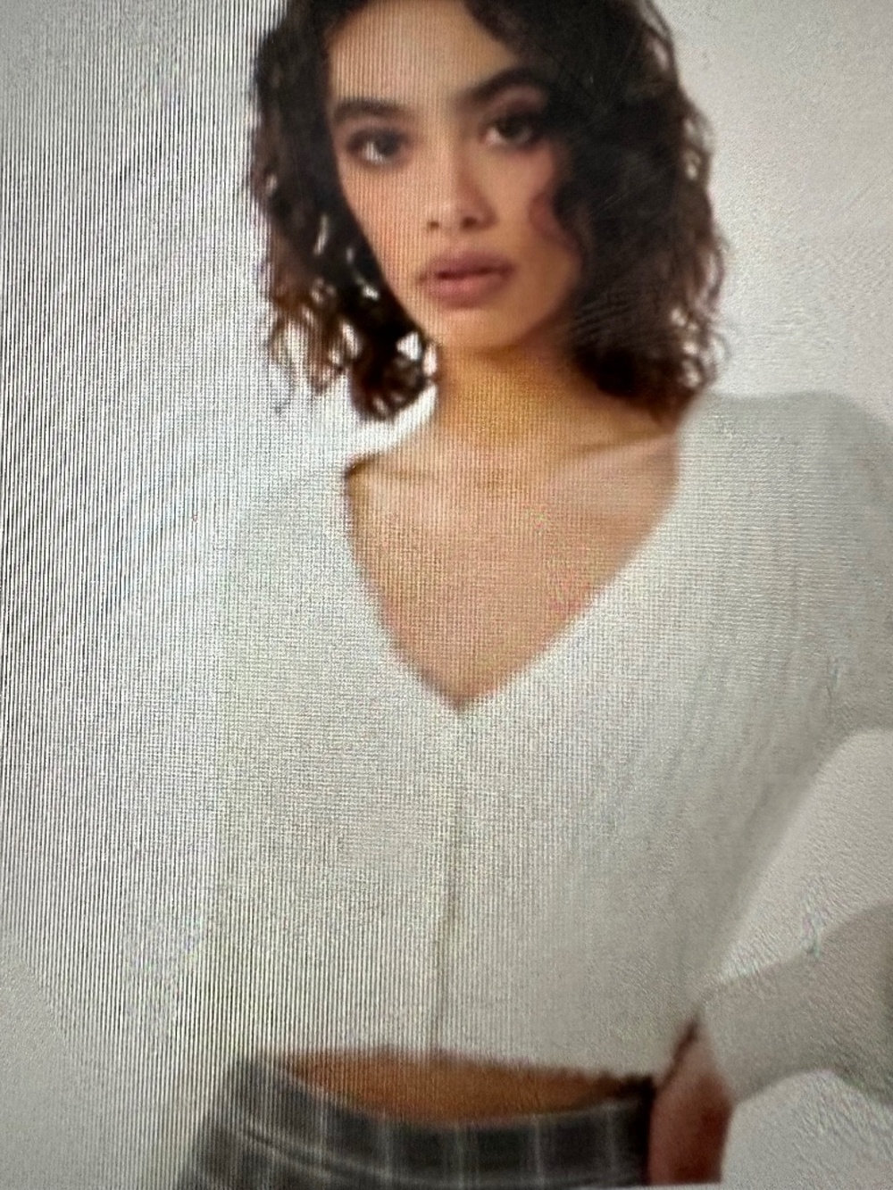Garage Cable Knit cropped Cardigan. XS